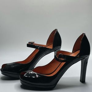 Via Spiga black heels - patent leather - size 7.5